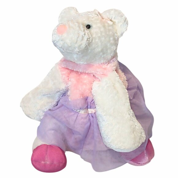 Vintage 2001 Mary Meyer Ballerina Floppy Bear Plush Stuffed Beanbag Toy 15" - Picture 3 of 7